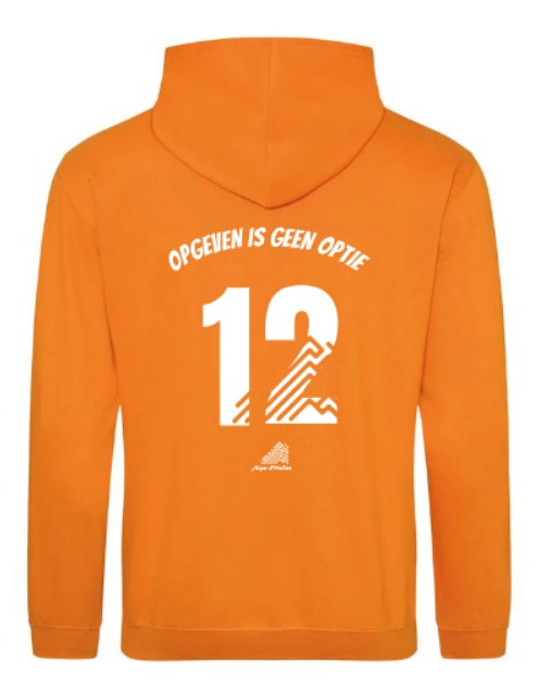 Alpe d'HuZes Unisex WK hoodie Oranje