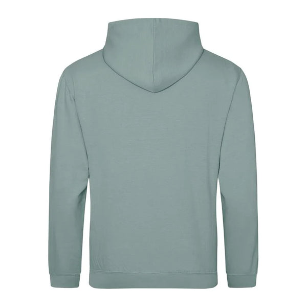 Alpe d’HuZes Unisex hoodie dusty green met groene opdruk