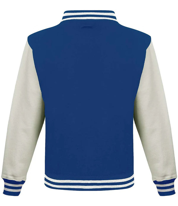 Alpe d’HuZes Kinder Baseballjack blauw/wit met witte opdruk