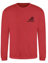 Alpe d’HuZes unisex trui rood met zwarte opdruk