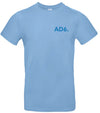 Alpe d’HuZes Unisex T-shirt lichtblauw met blauwe opdruk