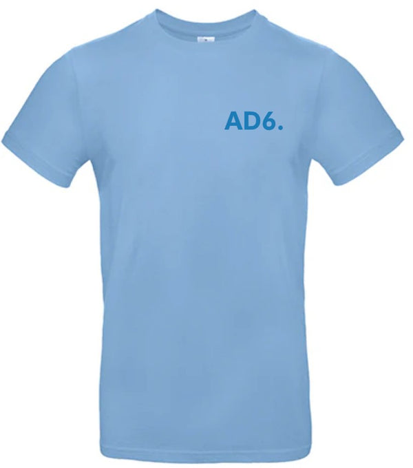 Alpe d’HuZes Unisex T-shirt lichtblauw met blauwe opdruk