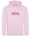 Alpe d’HuZes Unisex hoodie babyroze met roze opdruk