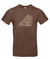 Alpe d’HuZes Unisex T-shirt bruin met taupe opdruk