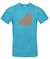 Alpe d’HuZes Unisex T-shirt turquoise met oranje opdruk