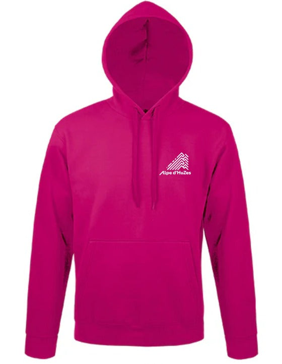 Alpe d'HuZes Unisex hoodie Sol's Fuchsia
