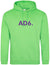 Alpe d’HuZes Unisex hoodie Lime Green met AD6. opdruk