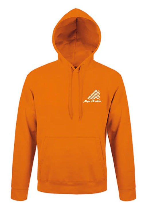 Alpe d'HuZes Unisex hoodie Sol's Orange