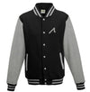 Alpe d’HuZes Kinder Baseballjack zwart/heather grijs met grijze opdruk