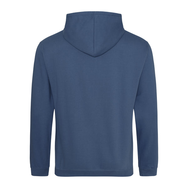 Alpe d'HuZes Unisex hoodie Airforce Blue met Retro opdruk