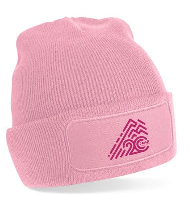 Alpe d’HuZes muts roze met donkerroze opdruk