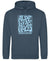 Alpe d'HuZes Unisex hoodie Airforce Blue met Retro opdruk