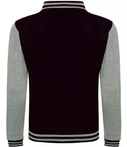 Alpe d’HuZes Kinder Baseballjack zwart/heather grijs met grijze opdruk