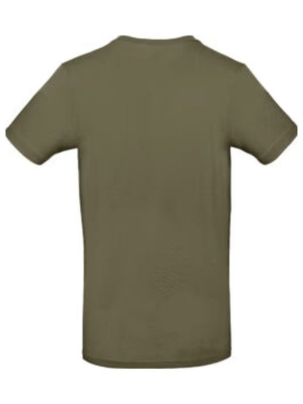 Alpe d’HuZes Unisex T-shirt khaki met witte opdruk
