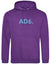 Alpe d’HuZes Unisex hoodie Purple met AD6. opdruk